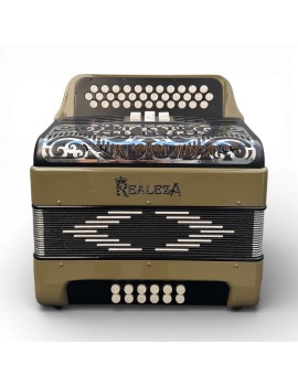 Acordeón Realeza 3S Negro Mate Olivo